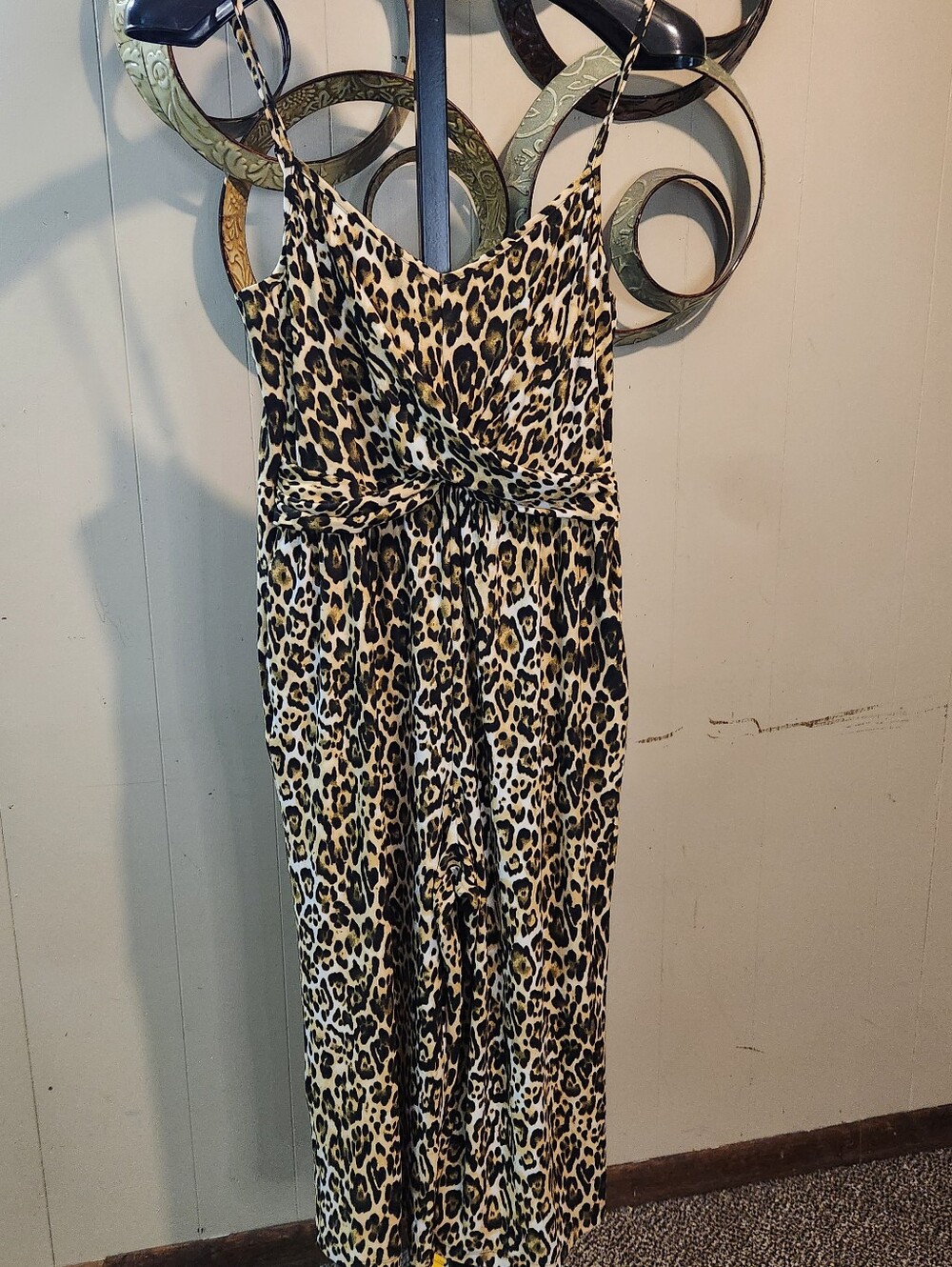 Candie's Animal Print Capri Length Jumpsuit